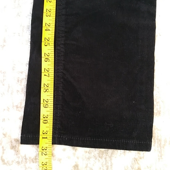 NEW St. John's Bay Secretly Slender Corduroy Pants 10 Black - Picture 15 of 15